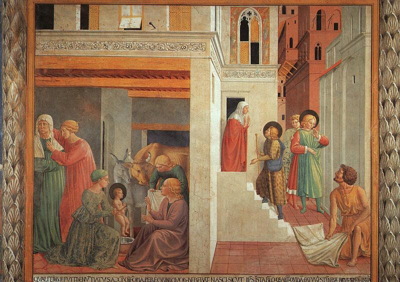Benozzo Gozzoli The Birth of St.Francis and Homage of the Simple Man Sweden oil painting art
